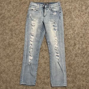Arizona petite distressed jeans